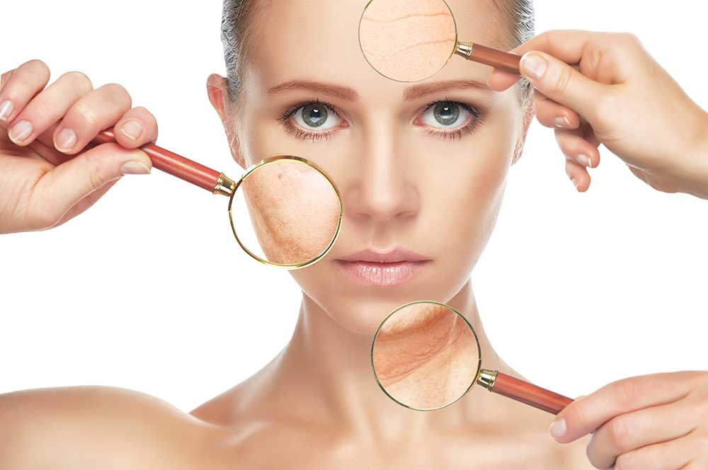 Microneedling against skin aging